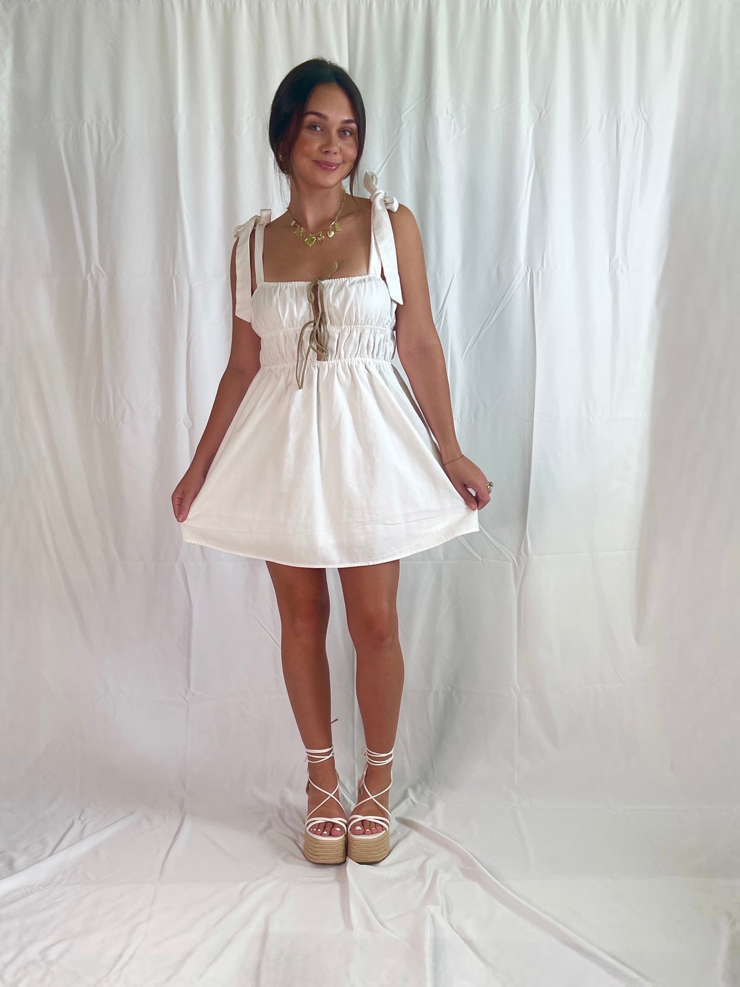 Rory Smocked Mini Dress