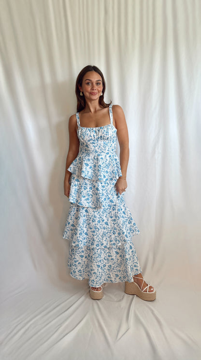 Katy Floral Tiered Maxi Dress