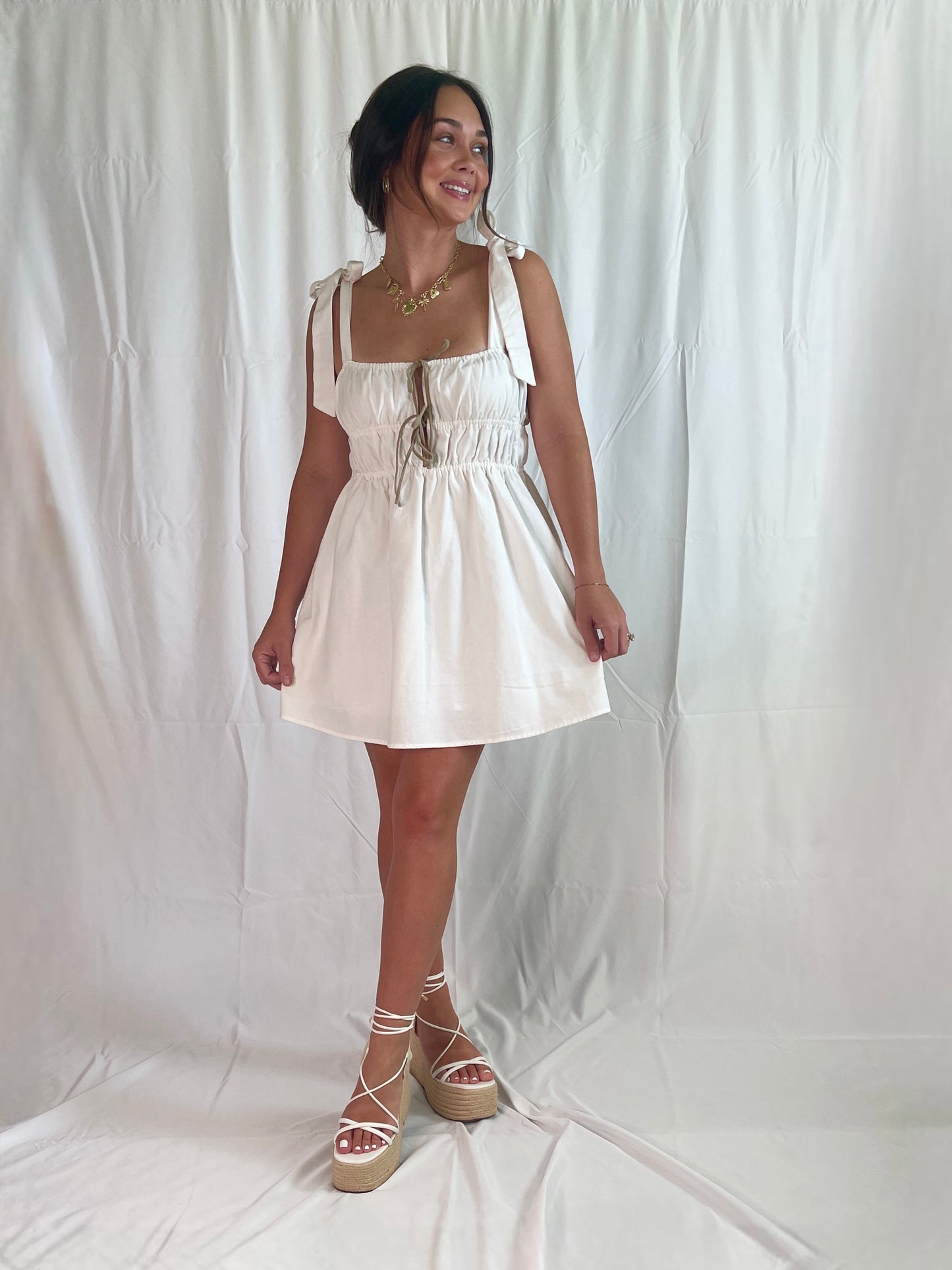 Rory Smocked Mini Dress