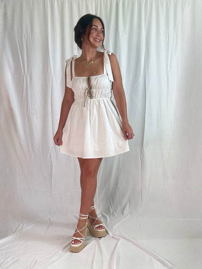 Rory Smocked Mini Dress