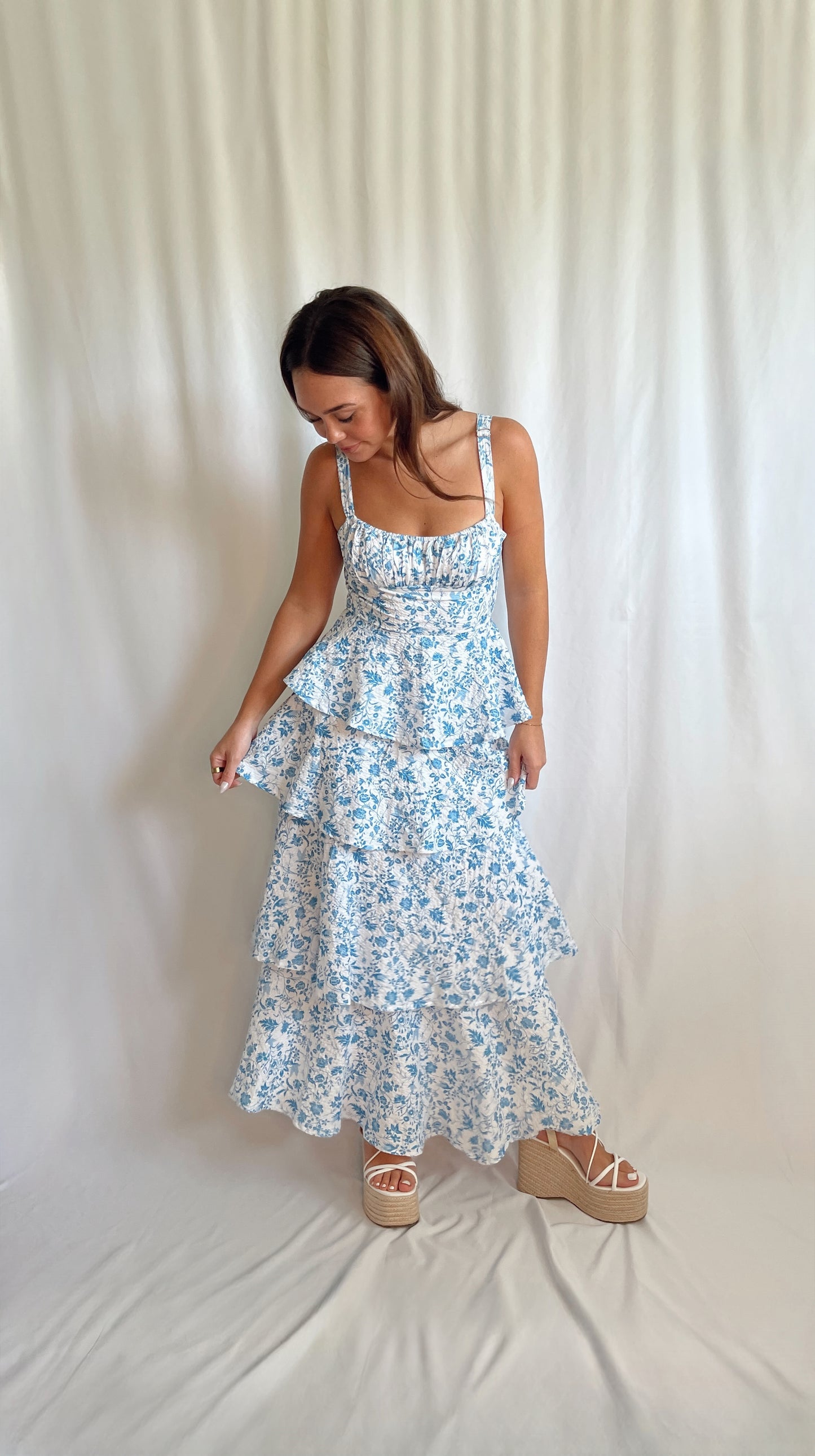 Katy Floral Tiered Maxi Dress