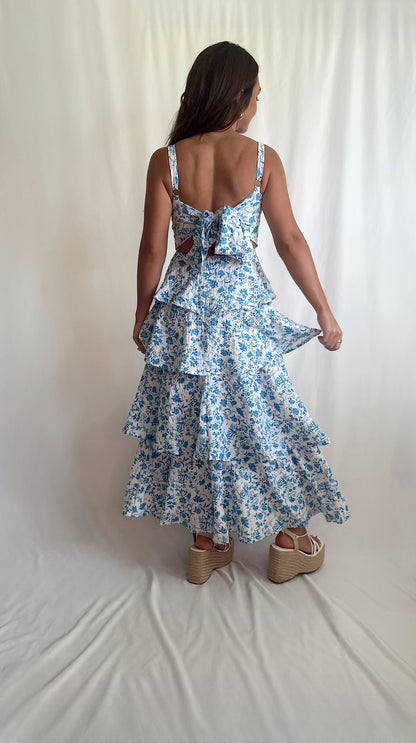 Katy Floral Tiered Maxi Dress