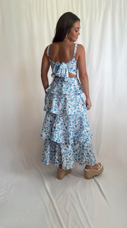 Katy Floral Tiered Maxi Dress