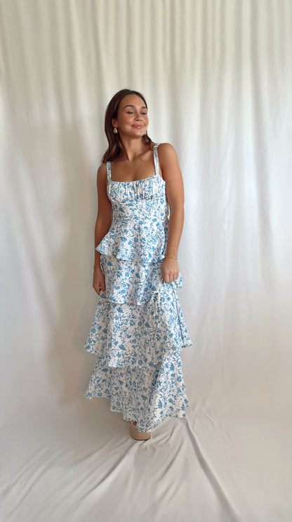 Katy Floral Tiered Maxi Dress