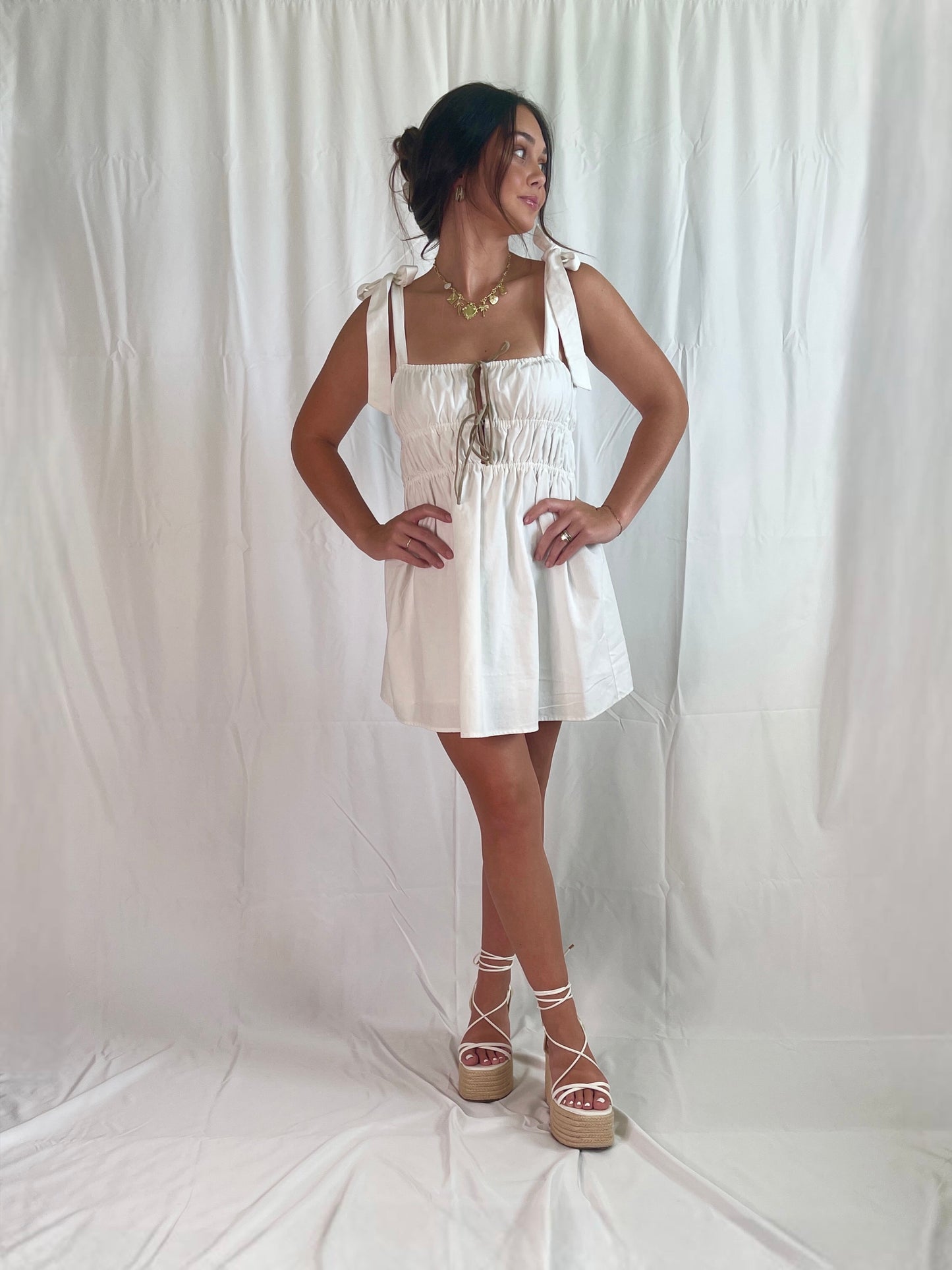 Rory Smocked Mini Dress