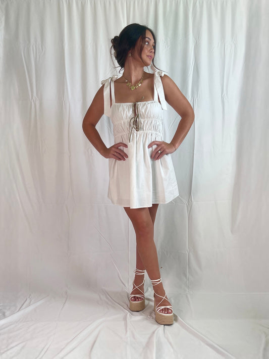 Rory Smocked Mini Dress